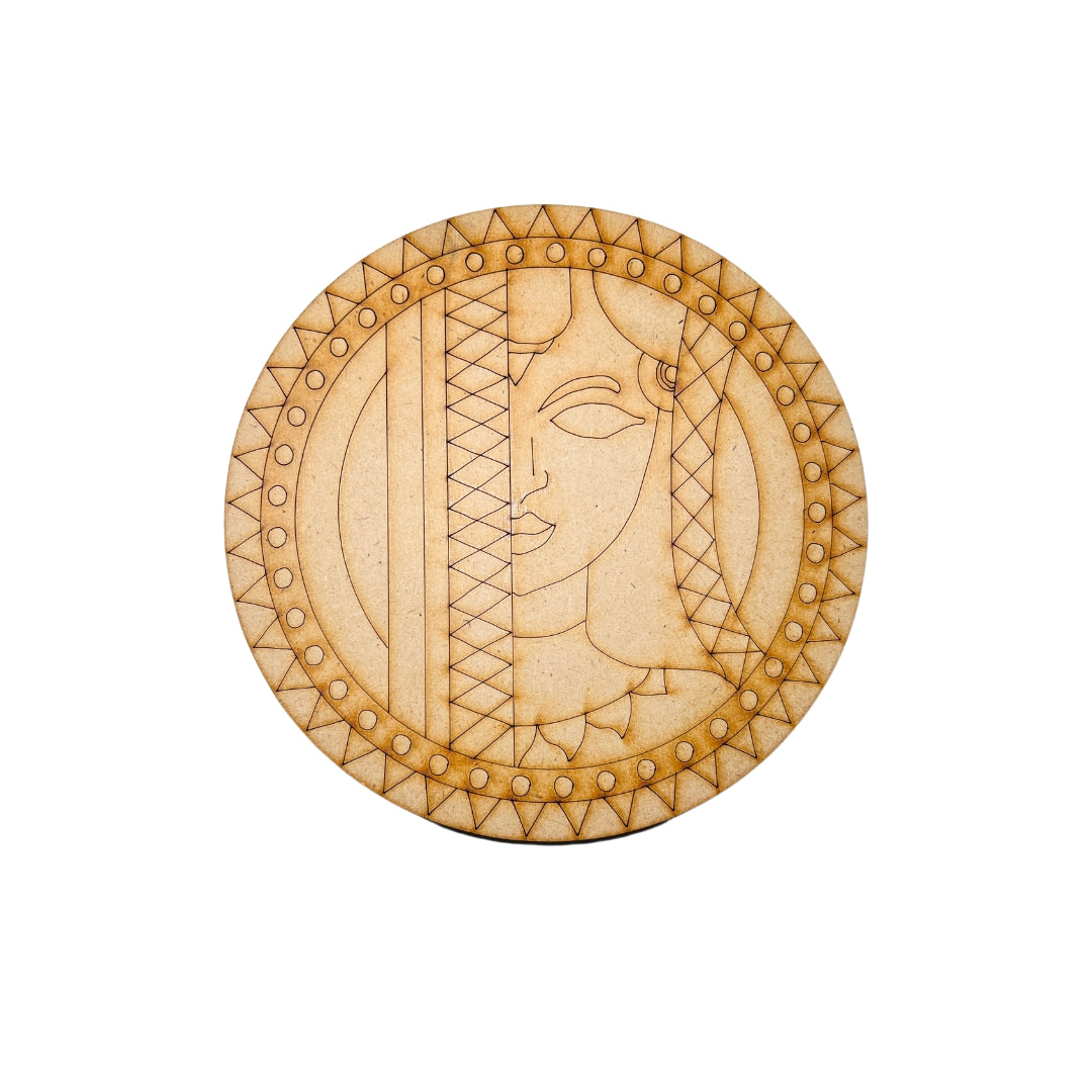 MDF Premarked Round shape-359
