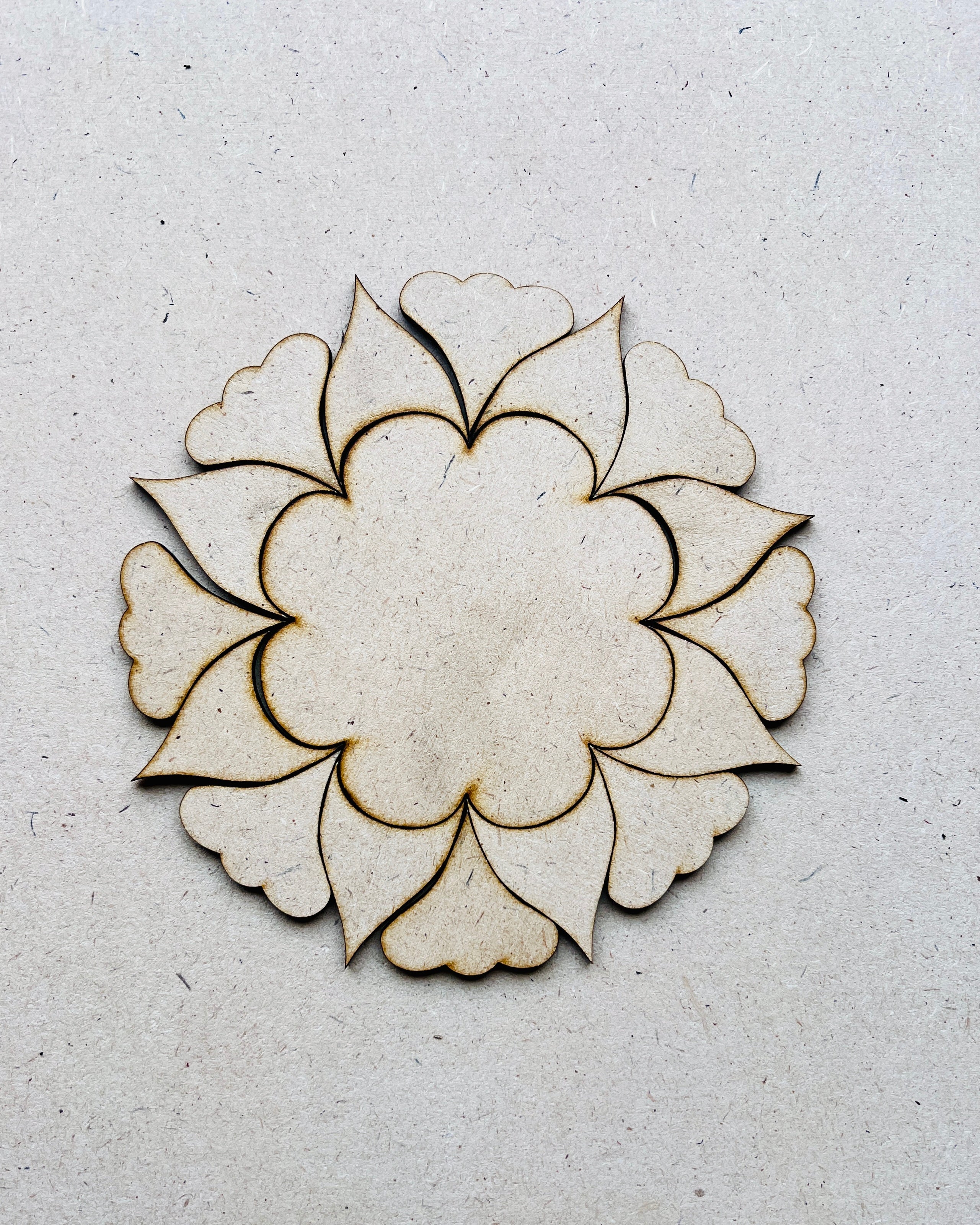 Premarked Round Rangoli shape MDF-309