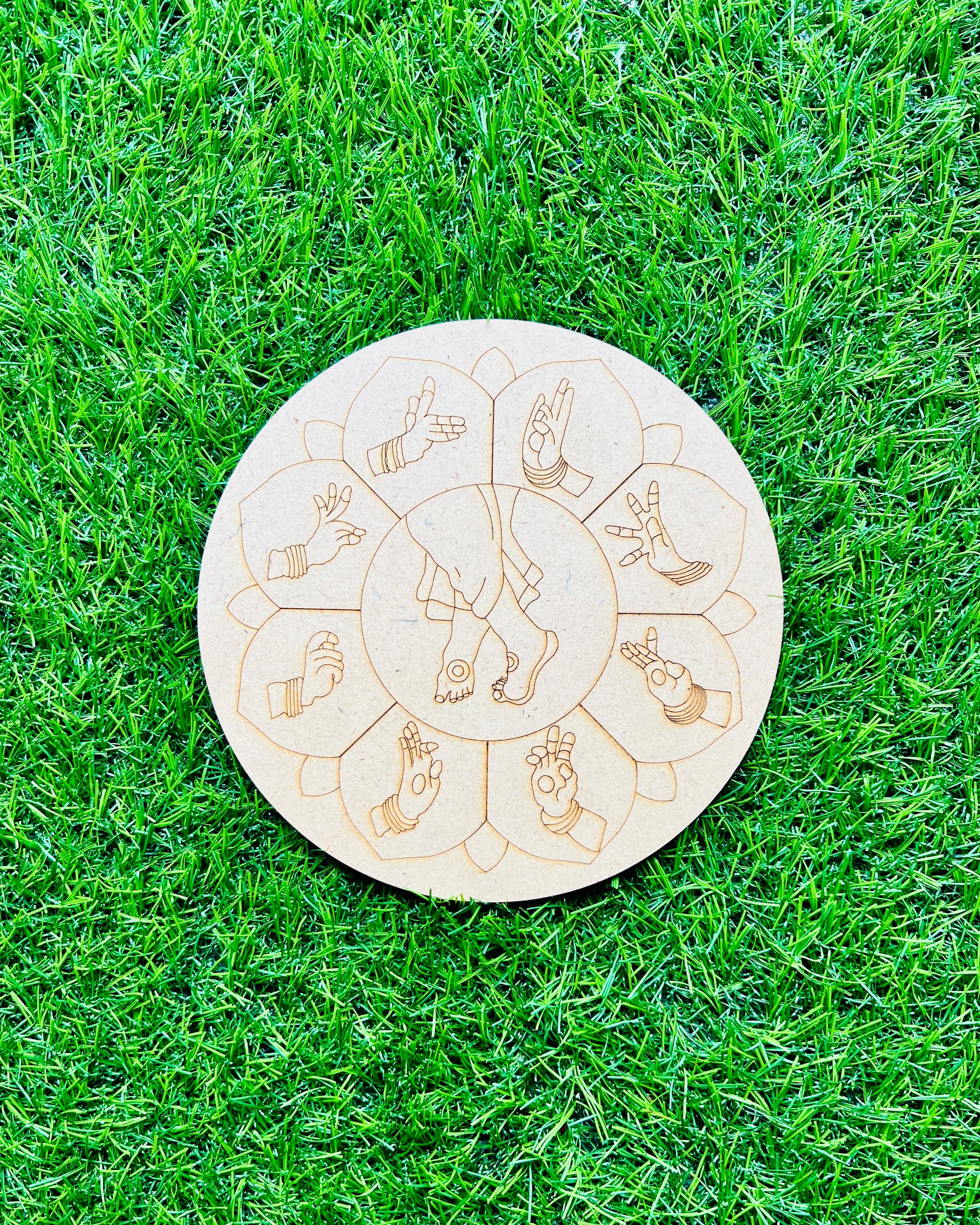 MDF Premarked Round Foot shape-320