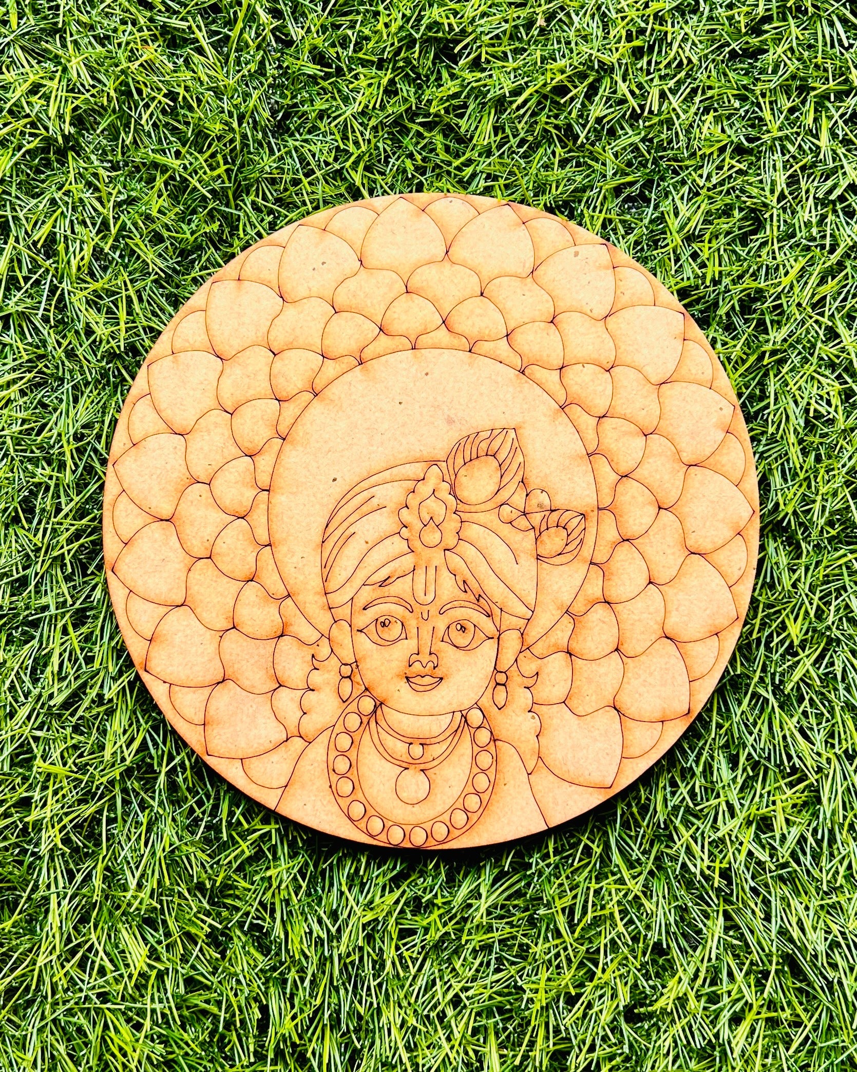 MDF Premarked Round shape-356