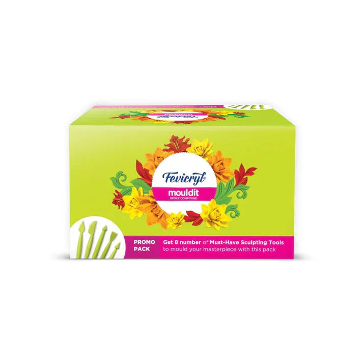 Fevicryl Mouldit Clay with Tools for Lippan Art F-1132