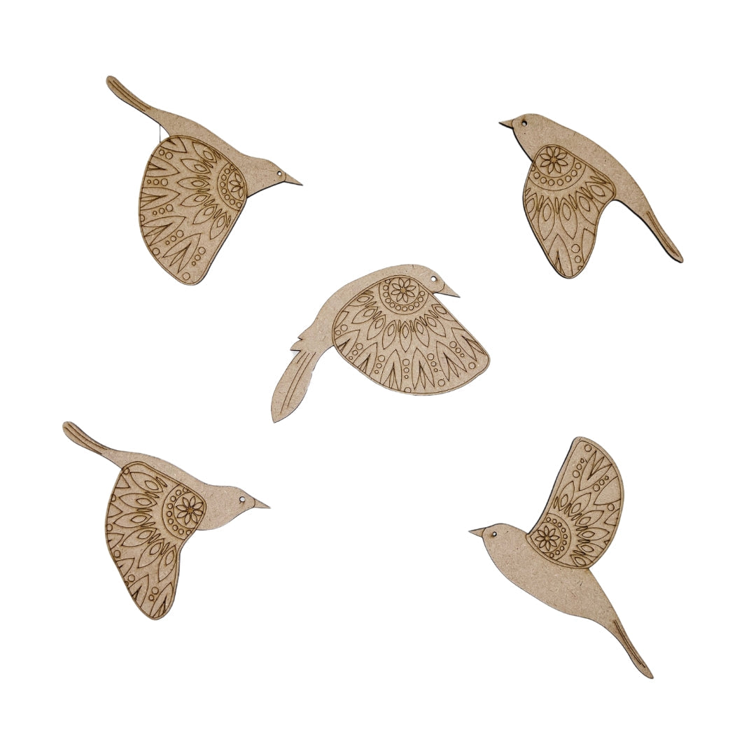 MDF Bird cutout-392