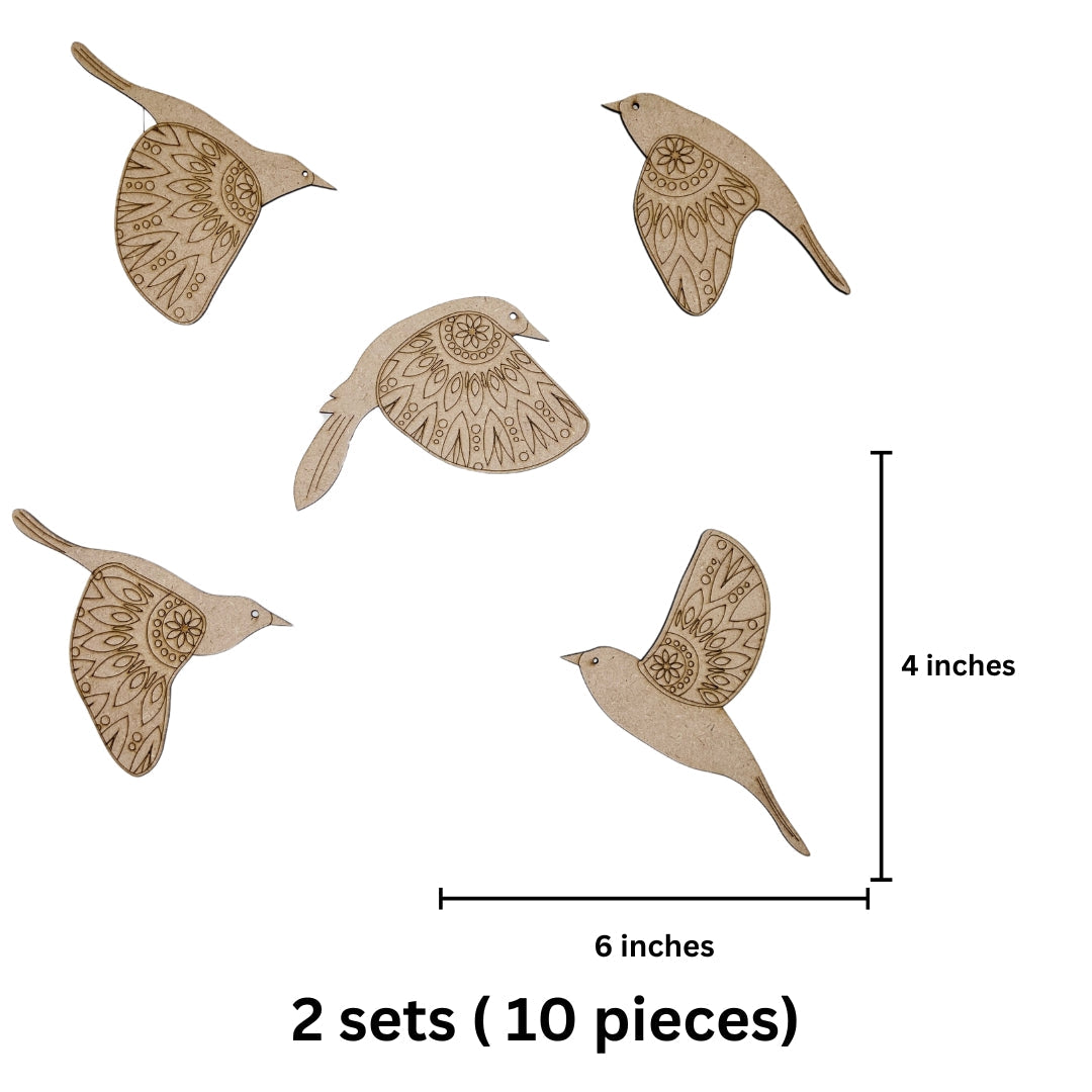 MDF Bird cutout-392