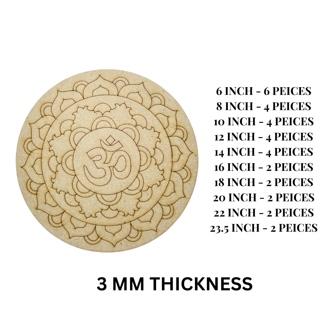 Premarked Round OM shape MDF-381