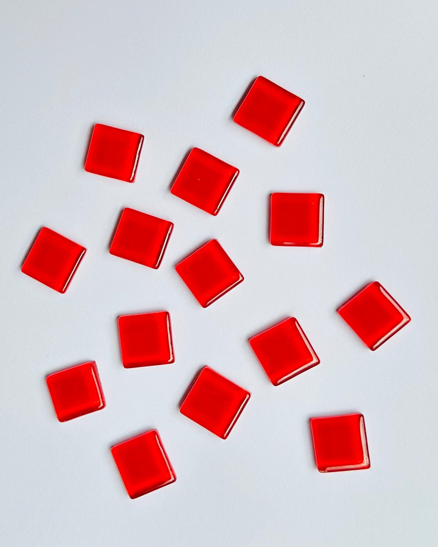 SQUARE SHAPE SCARLET RED COLOUR MOSAIC TILES-535