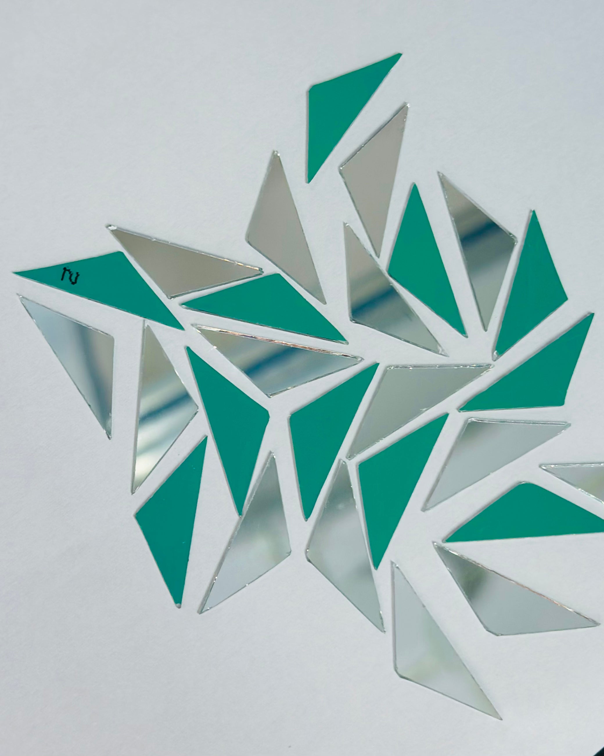 Fancy Triangle Shape Mirror - 1431