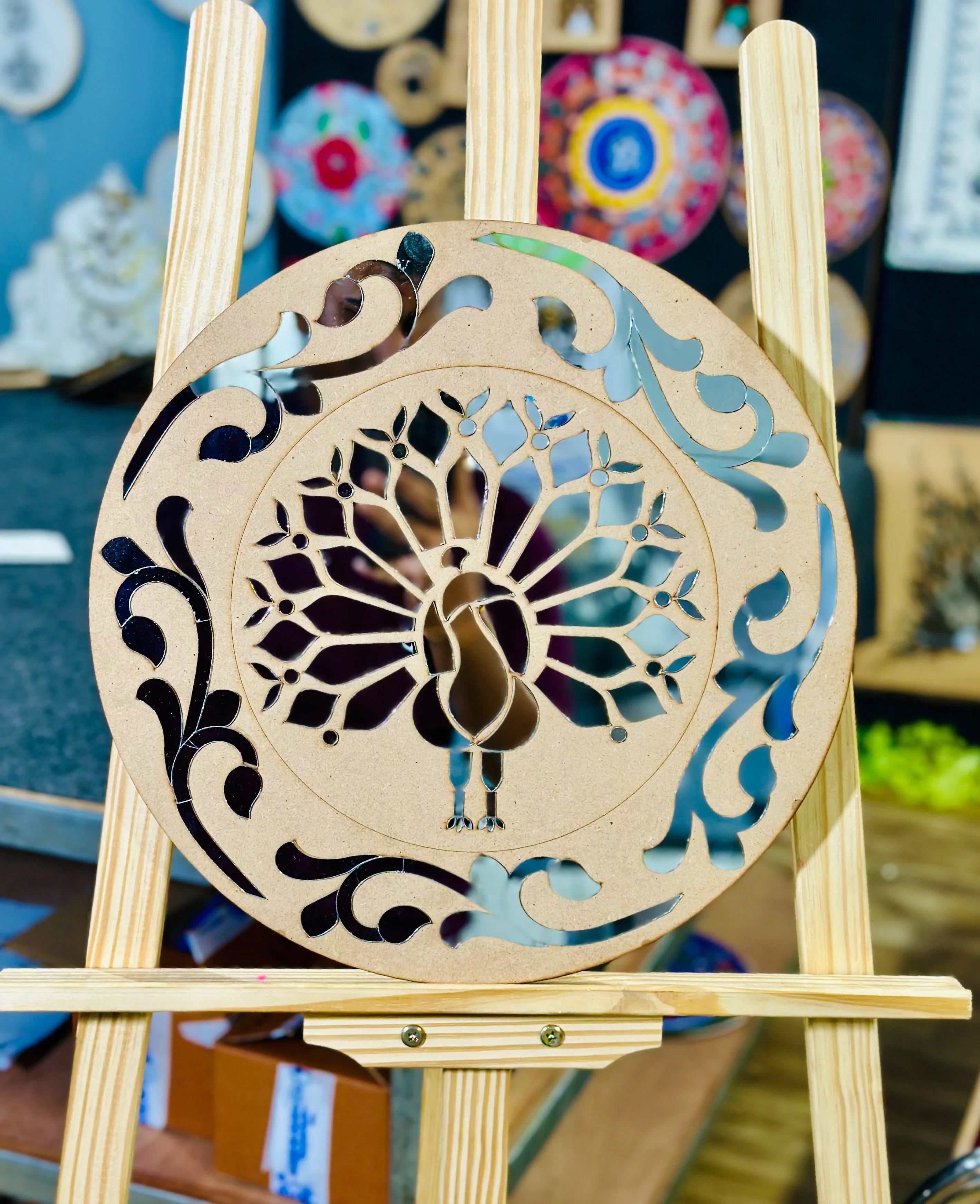 Decorative Premarked  mdf (WITH MIRROR)- 555