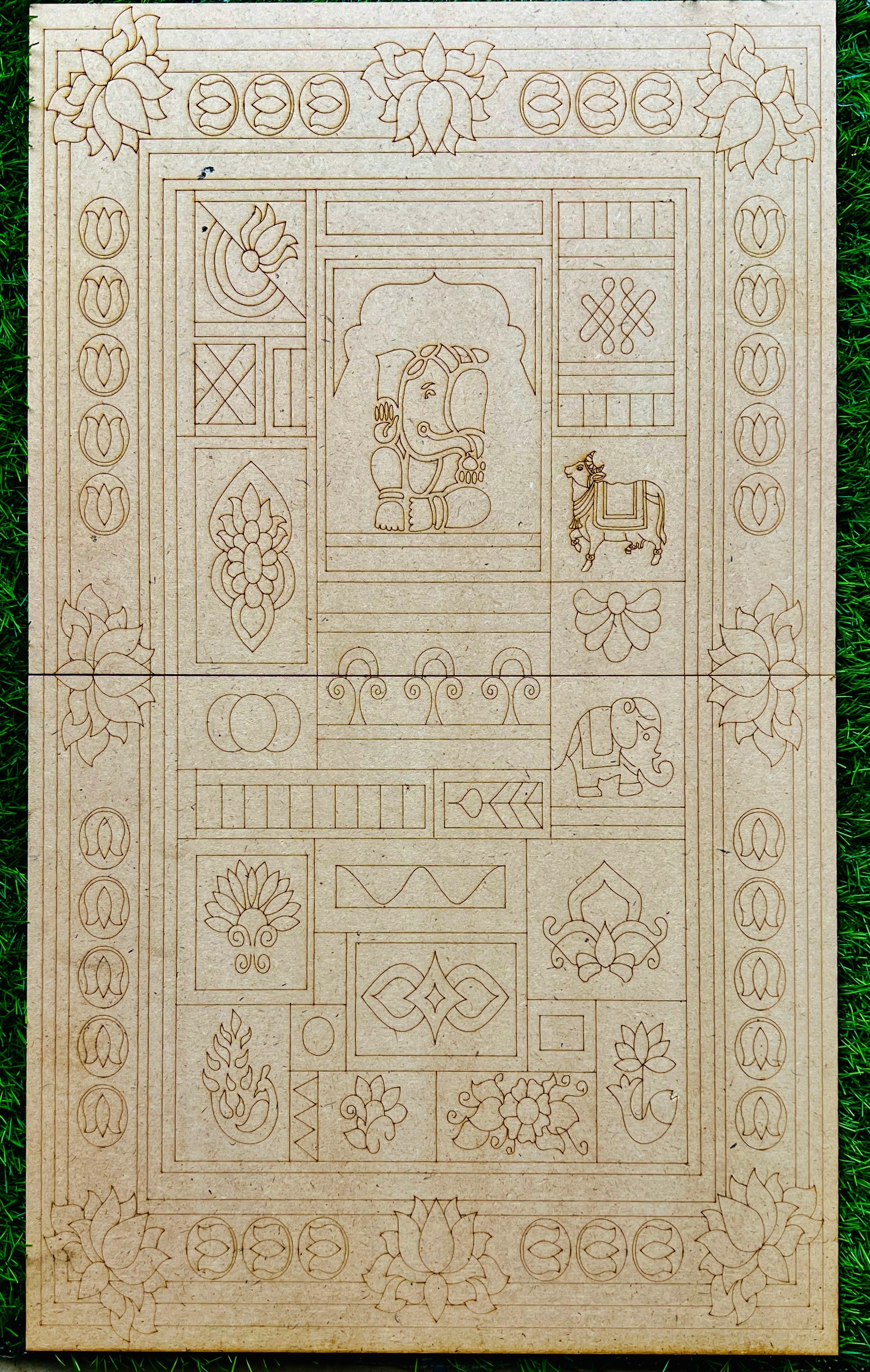 Fancy Shape MDF Premarked Base A&B -300(5.5mm)
