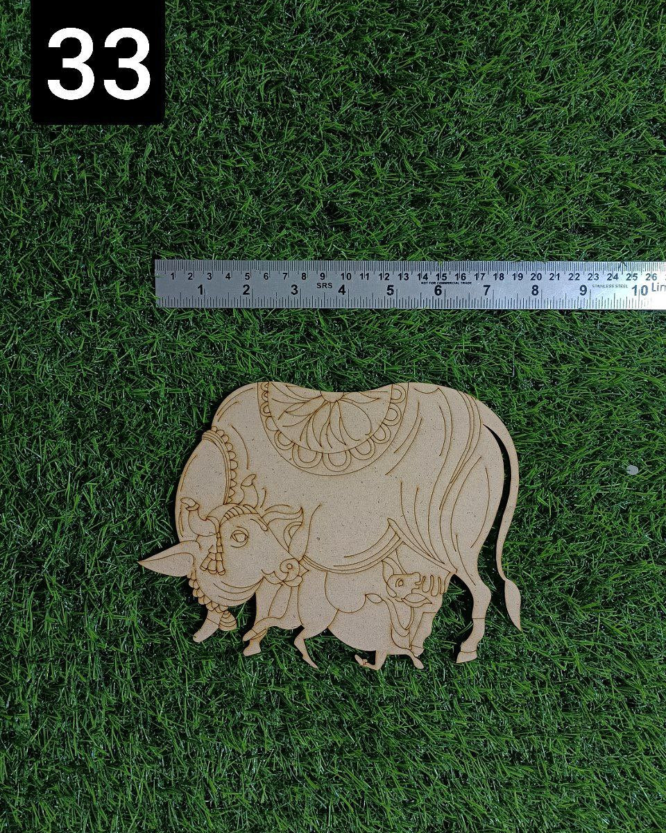 MDF Premarked cow cutout-33