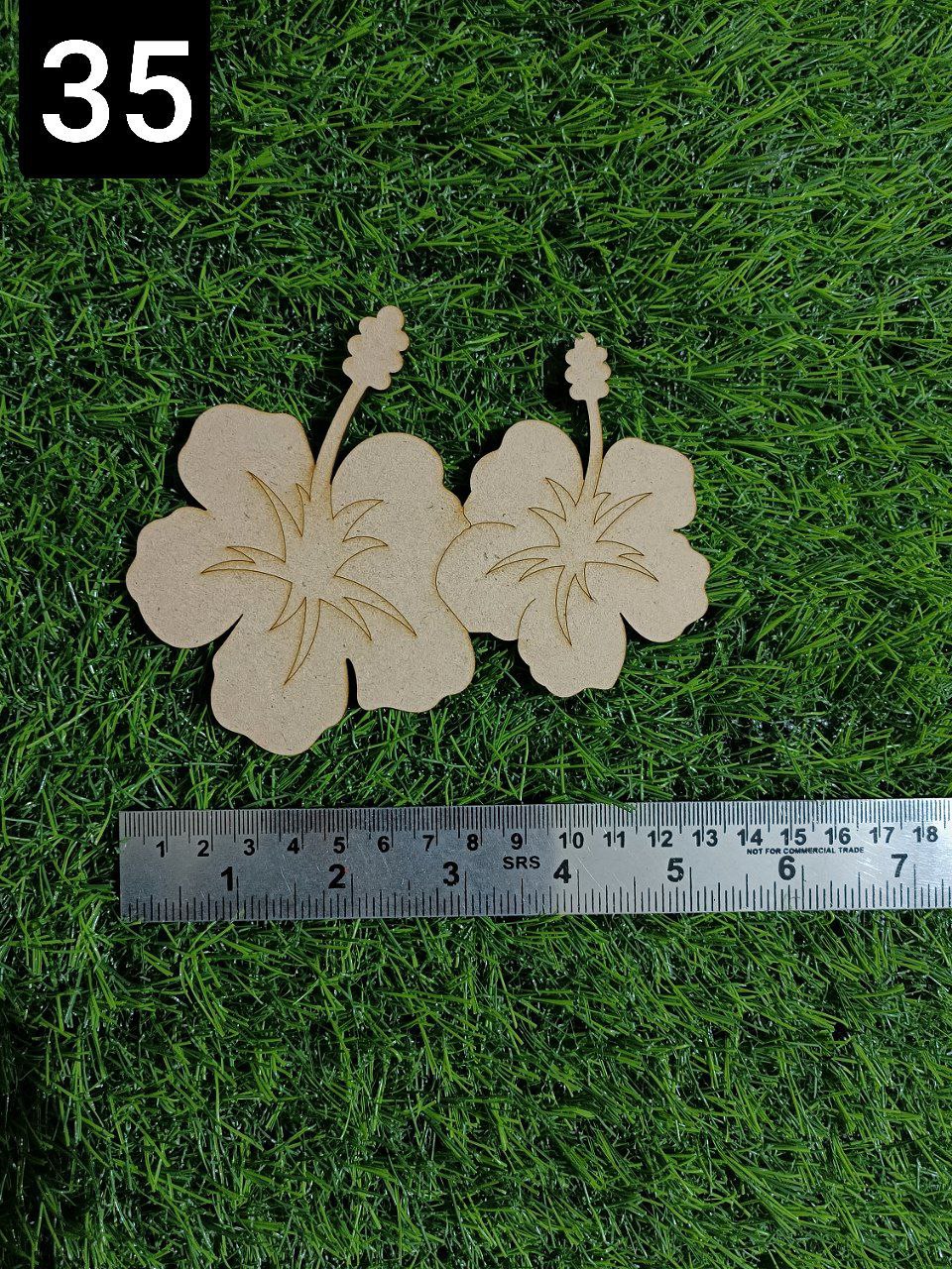 Mdf Premarked flower cutout-35