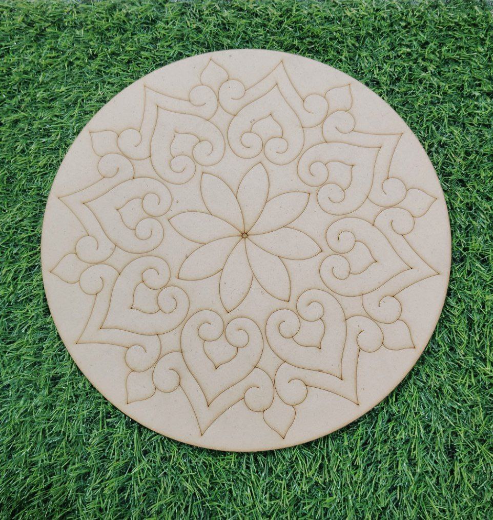 MDF Premarked Rangoli shape-119