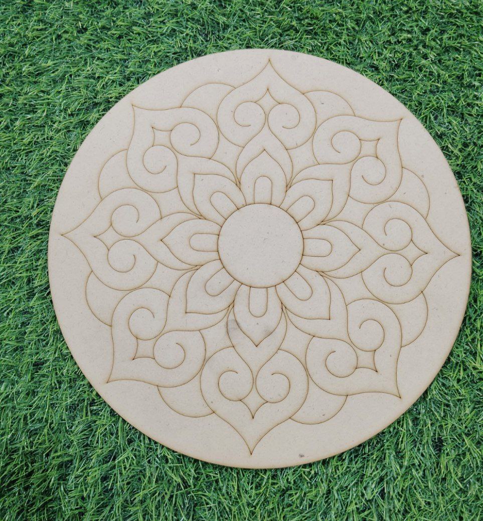 MDF Premarked Rangoli shape -120
