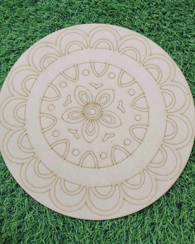 MDF Premarked Rangoli shape-121